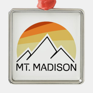 Mount Madison New Hampshire Retro Ornament Aus Metall