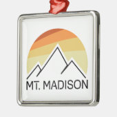 Mount Madison New Hampshire Retro Ornament Aus Metall (Links)
