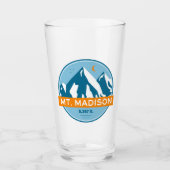 Mount Madison New Hampshire Stars Moon Glas (Vorderseite)