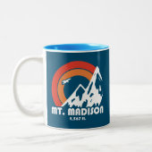 Mount Madison New Hampshire Sun Eagle Zweifarbige Tasse (Links)