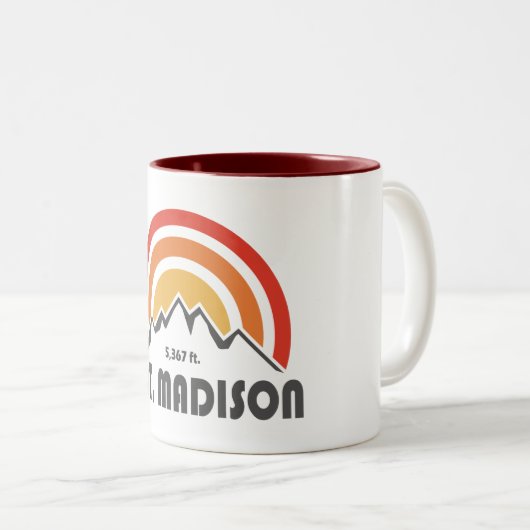 Mount Madison New Hampshire Zweifarbige Tasse (VorderseiteRechts)