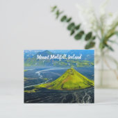 Mount Mælifell Island stilisiert Postkarte (Stehend Vorderseite)