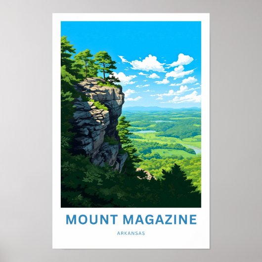 Mount Magazine Arkansas Travel Print Poster (Vorne)