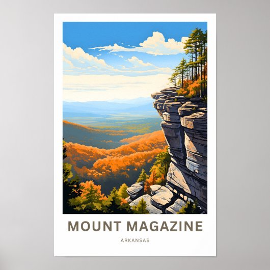 Mount Magazine Arkansas Travel Print Poster (Vorne)
