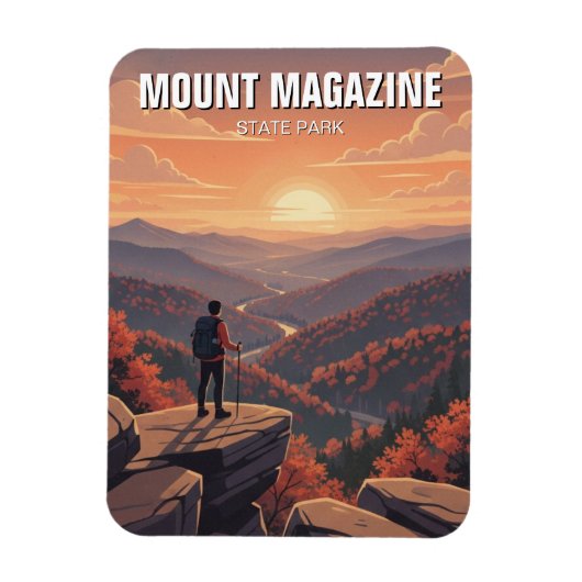 Mount Magazine State Park Arkansas Reise Magnet (Vertikal)