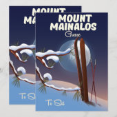 Mount Mainalos griechischer Skispass. (Vorne/Hinten)