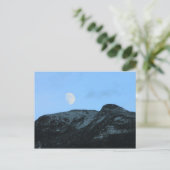 Mount Mansfield Summit Moon Postkarte (Stehend Vorderseite)