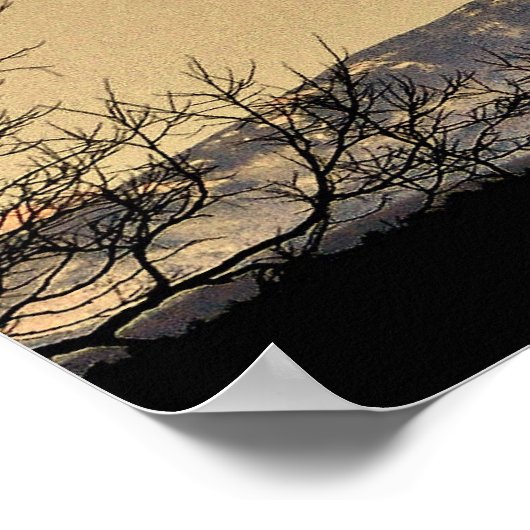 Mount Mansfield, Vermont Poster (Ecke)