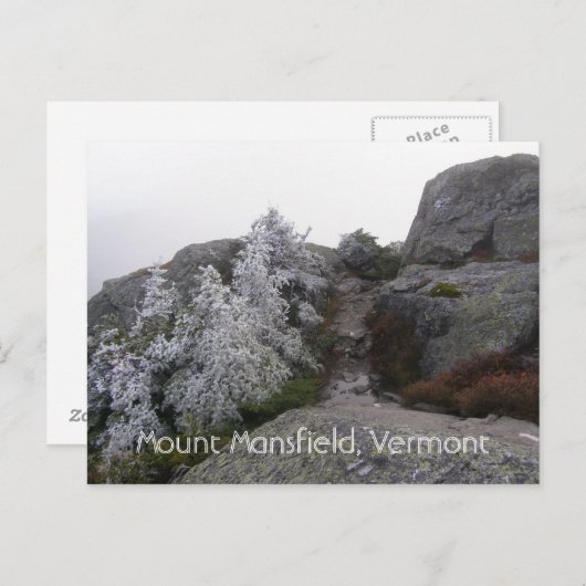 Mount Mansfield, Vermont Postkarte (Vorne/Hinten)