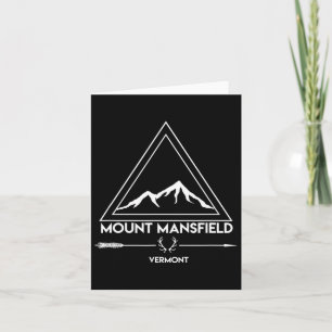 Mount Mansfield Vermont Snowboarden Skiort Karte