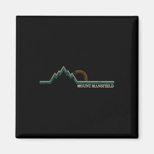 Mount Mansfield Vermont Snowboarden Skiort Magnet