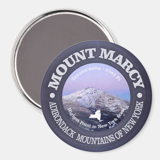 Mount Marcy Magnet (Vorderseite/Rückseite)