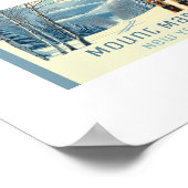 Mount Marcy New York ski resort  Poster (Ecke)