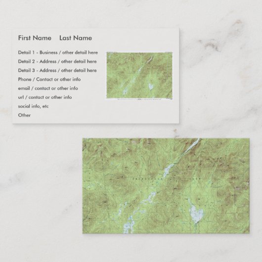 Mount Marcy Topographische Karte - Adirondack Park (Vorne/Hinten)