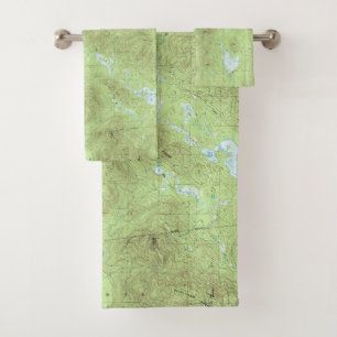 Mount Marcy Topographische Karte - Adirondack Park Badhandtuch Set