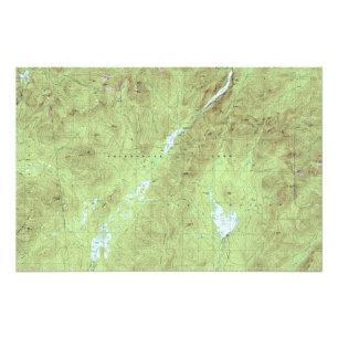 Mount Marcy Topographische Karte - Adirondack Park Fotodruck