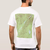 Mount Marcy Topographische Karte - Adirondack Park T-Shirt (Rückseite)