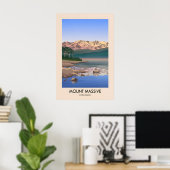 Mount Massive Colorado USA Reiseplakat Poster (Heimbüro)