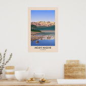 Mount Massive Colorado USA Reiseplakat Poster (Küche)