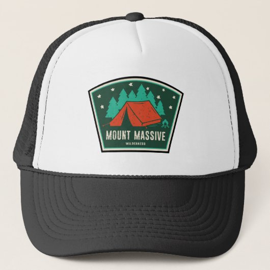 Mount Massive Wilderness Colorado Camping Truckerkappe (Vorderseite)