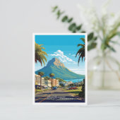 Mount Maunganui Neuseeland Reiseillustrierung Postkarte (Stehend Vorderseite)