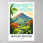 Mount Mayon Philippines Travel Print Poster (Vorne)