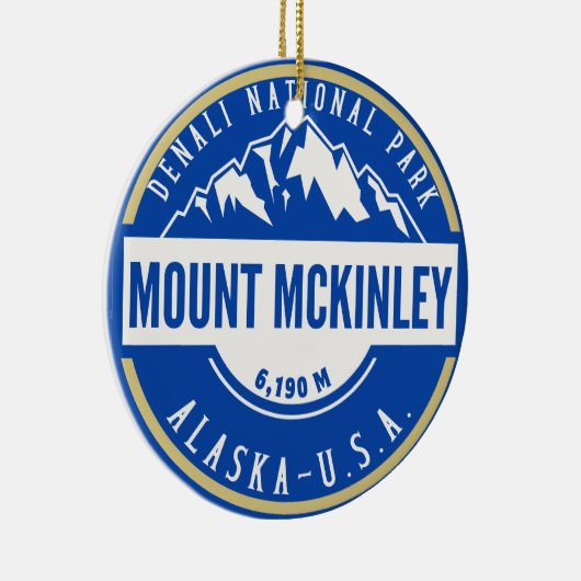 Mount Mckenley Denali National park Keramik Ornament (Rechts)
