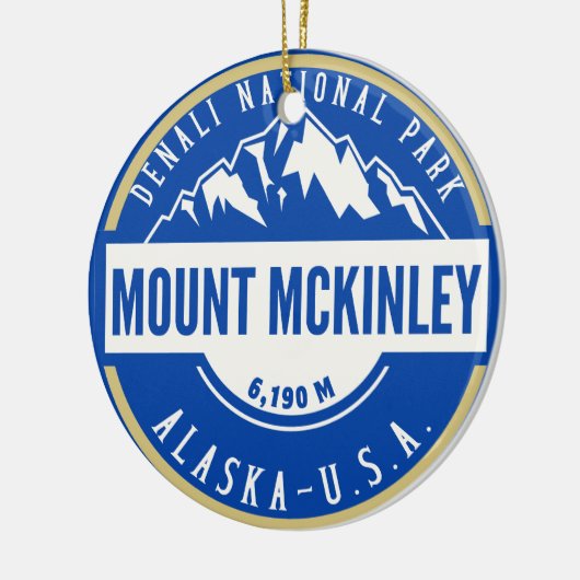 Mount Mckenley Denali National park Keramik Ornament (Links)