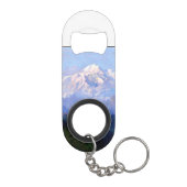 Mount McKinley, Alaska, Kunstmalerei Mini Flaschenöffner (Rückseite)