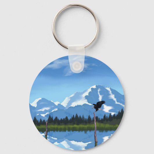 Mount McKinley Alaska Schlüsselanhänger (Vorderseite)