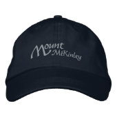 Mount McKinley Denali Alaska bestickt Hat Bestickte Baseballkappe (Vorderseite)