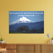 Mount McLoughlin - Psalms 90:2 Leinwanddruck (Insitu (Wohnzimmer))