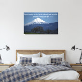 Mount McLoughlin - Psalms 90:2 Leinwanddruck (Insitu (Schlafzimmer))