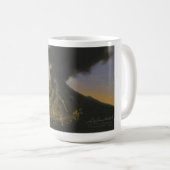"Mount Merapi op Java" Koffiemok van Raden Saleh® Kaffeetasse (VorderseiteRechts)