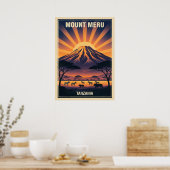 Mount Meru Tansania V06 Poster (Küche)