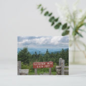 Mount Mitchell Postkarte (Stehend Vorderseite)
