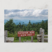 Mount Mitchell Postkarte (Vorderseite)