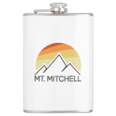 Mount Mitchell Retro Flachmann (Vorderseite)