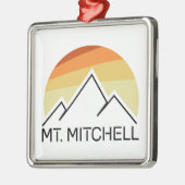 Mount Mitchell Retro Ornament Aus Metall (Links)