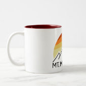 Mount Mitchell Retro Zweifarbige Tasse (Links)