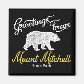 Mount Mitchell Staat Park Bear Magnet (Vorne)