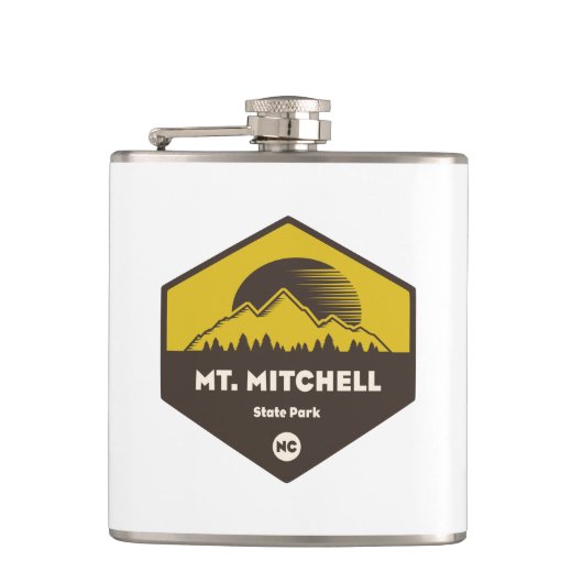 Mount Mitchell Staat Park Flachmann (Vorderseite)