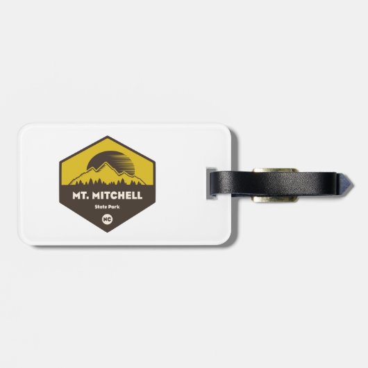 Mount Mitchell Staat Park Gepäckanhänger (Rückseite horizontal)