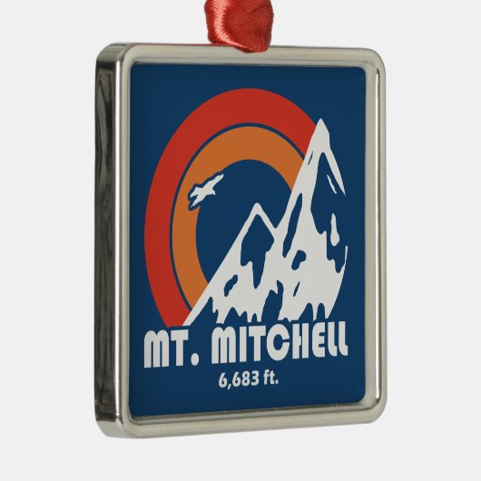 Mount Mitchell Sun Eagle Ornament Aus Metall (Rechts)
