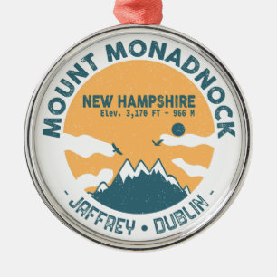 Mount Monadnock New Hampshire - Retro Vintage Ornament Aus Metall