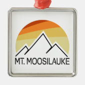 Mount Moosilauke New Hampshire Retro Ornament Aus Metall (Vorne)