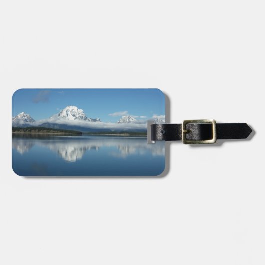 Mount Moran Reflection auf Grand Teton Gepäckanhänger (Vorderseite horizontal)