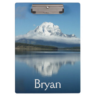 Mount Moran Reflection auf Grand Teton Klemmbrett