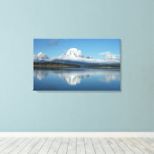 Mount Moran Reflection auf Grand Teton Leinwanddruck (Insitu (Holzboden))