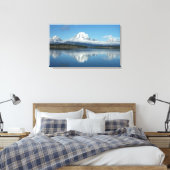 Mount Moran Reflection auf Grand Teton Leinwanddruck (Insitu (Schlafzimmer))